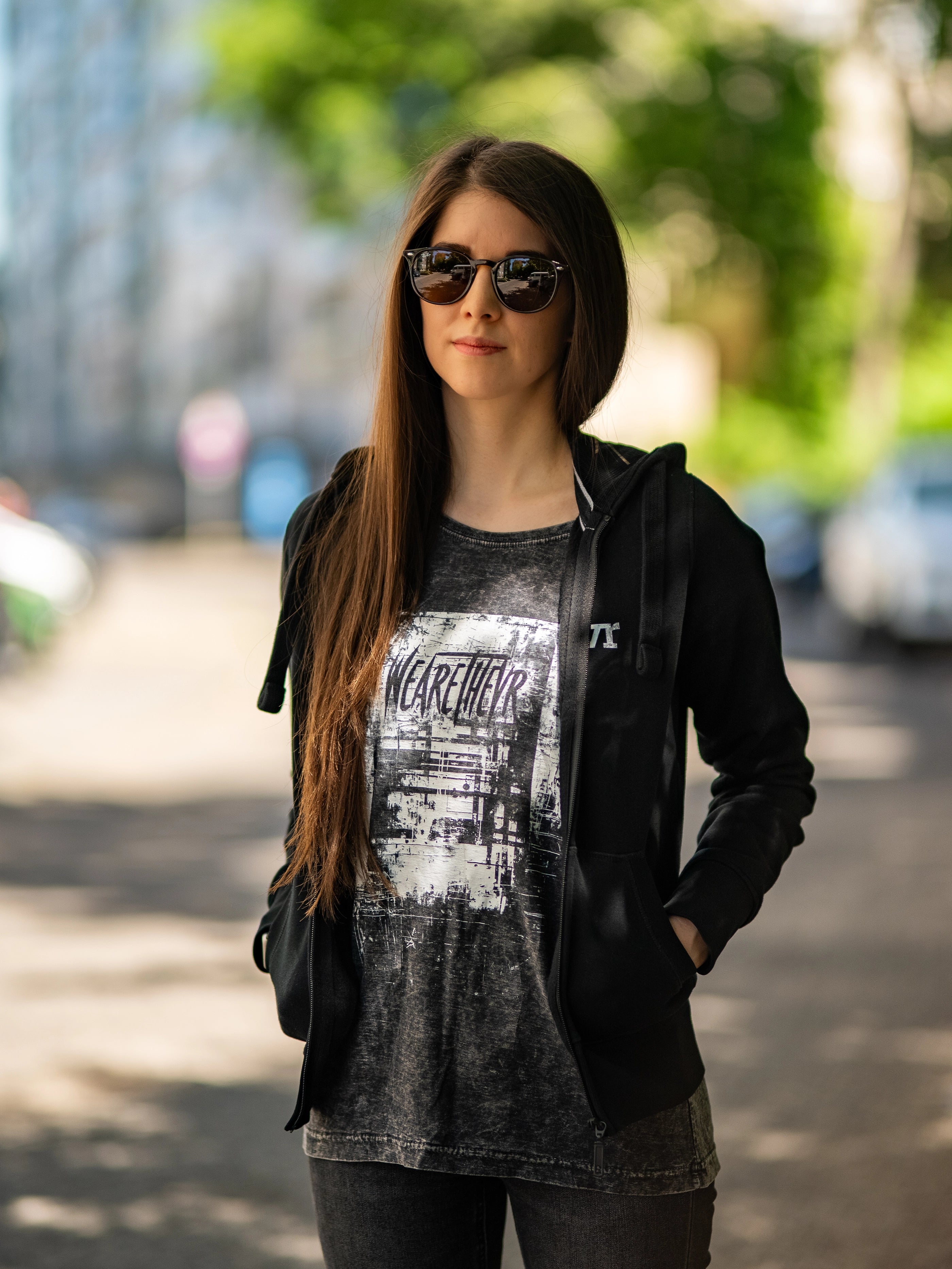 WeAreTheVR Grit női cipzáros pulóver