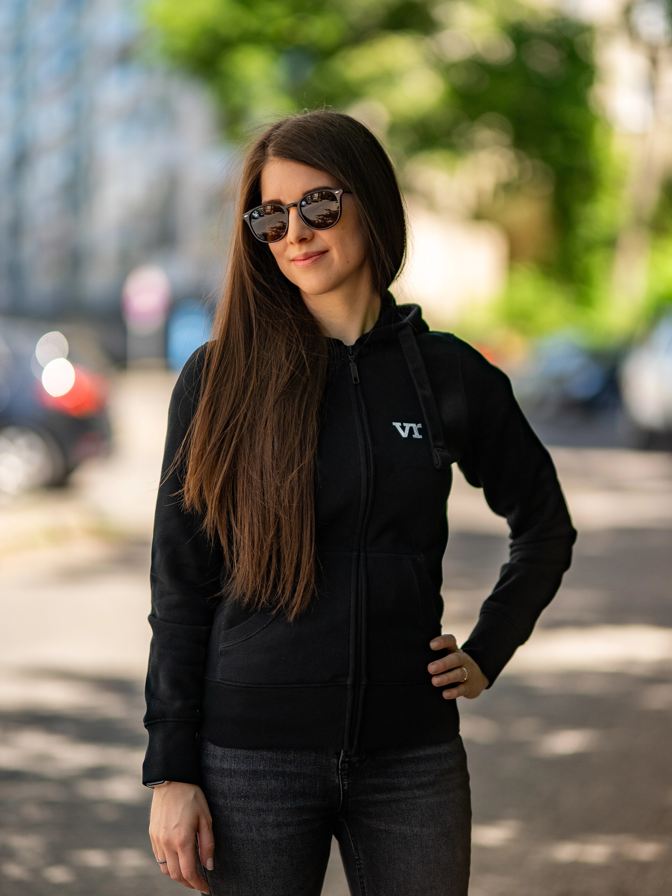 WeAreTheVR Grit női cipzáros pulóver