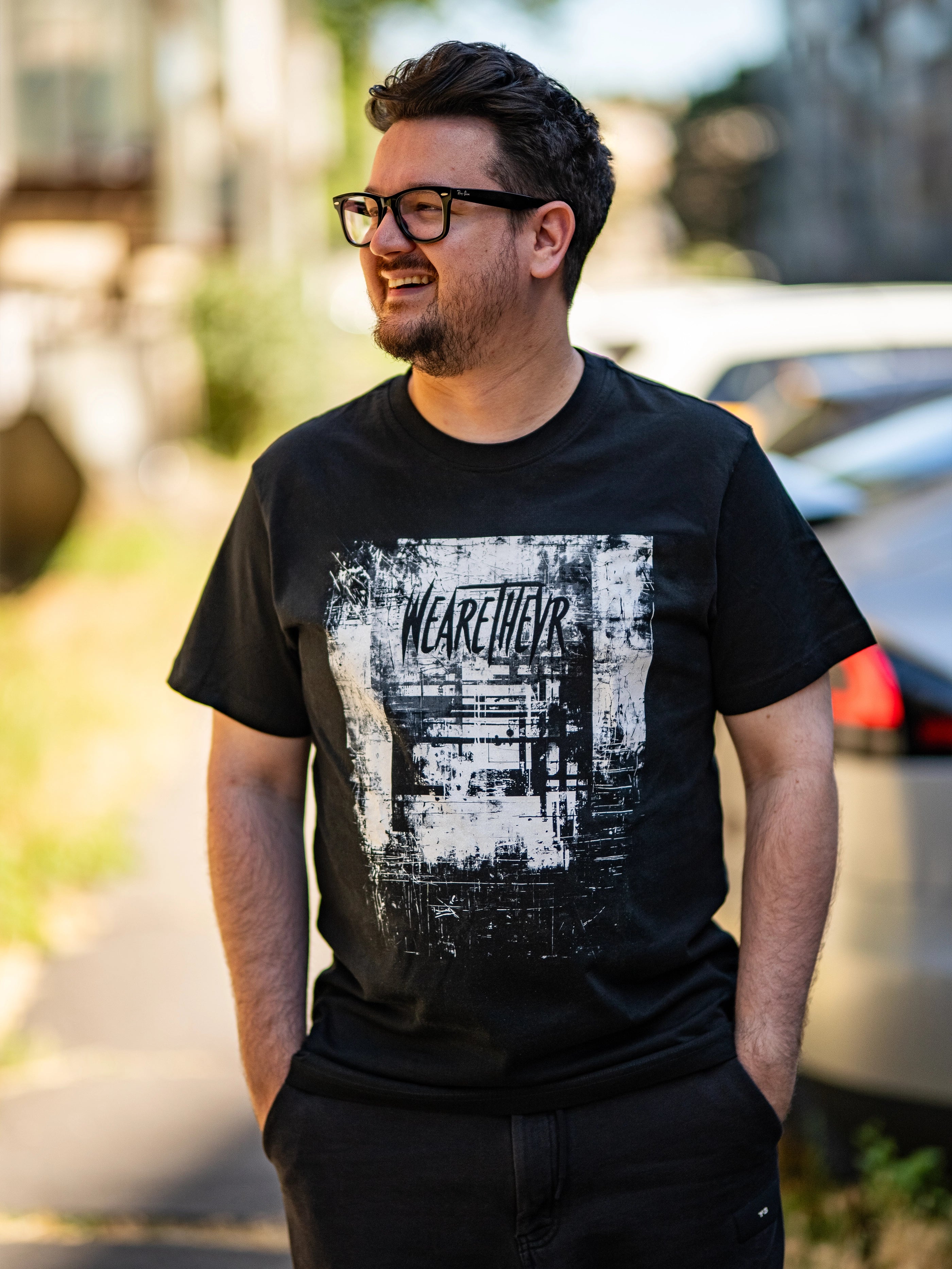 WeAreTheVR Grit férfi póló