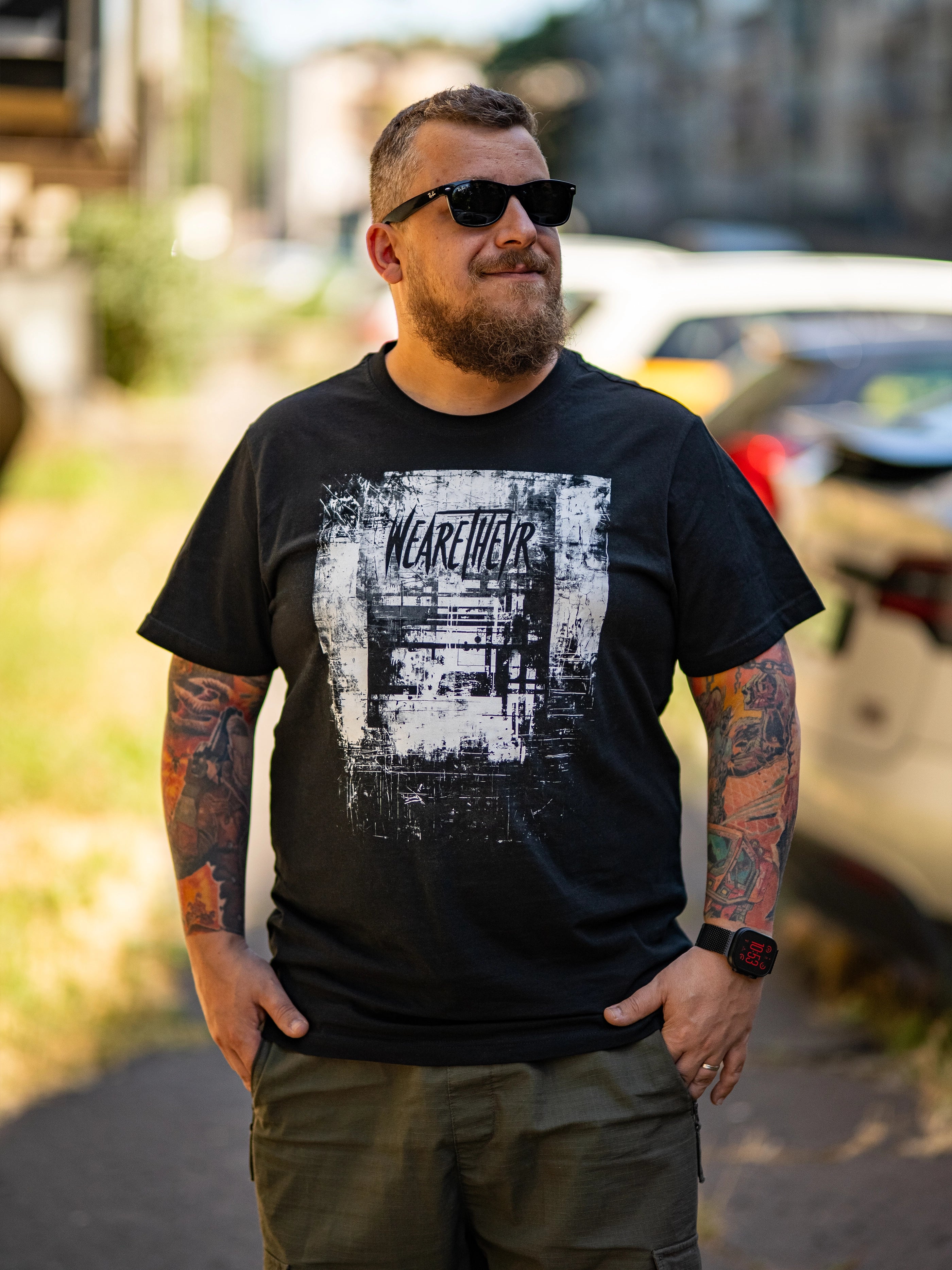 WeAreTheVR Grit férfi póló