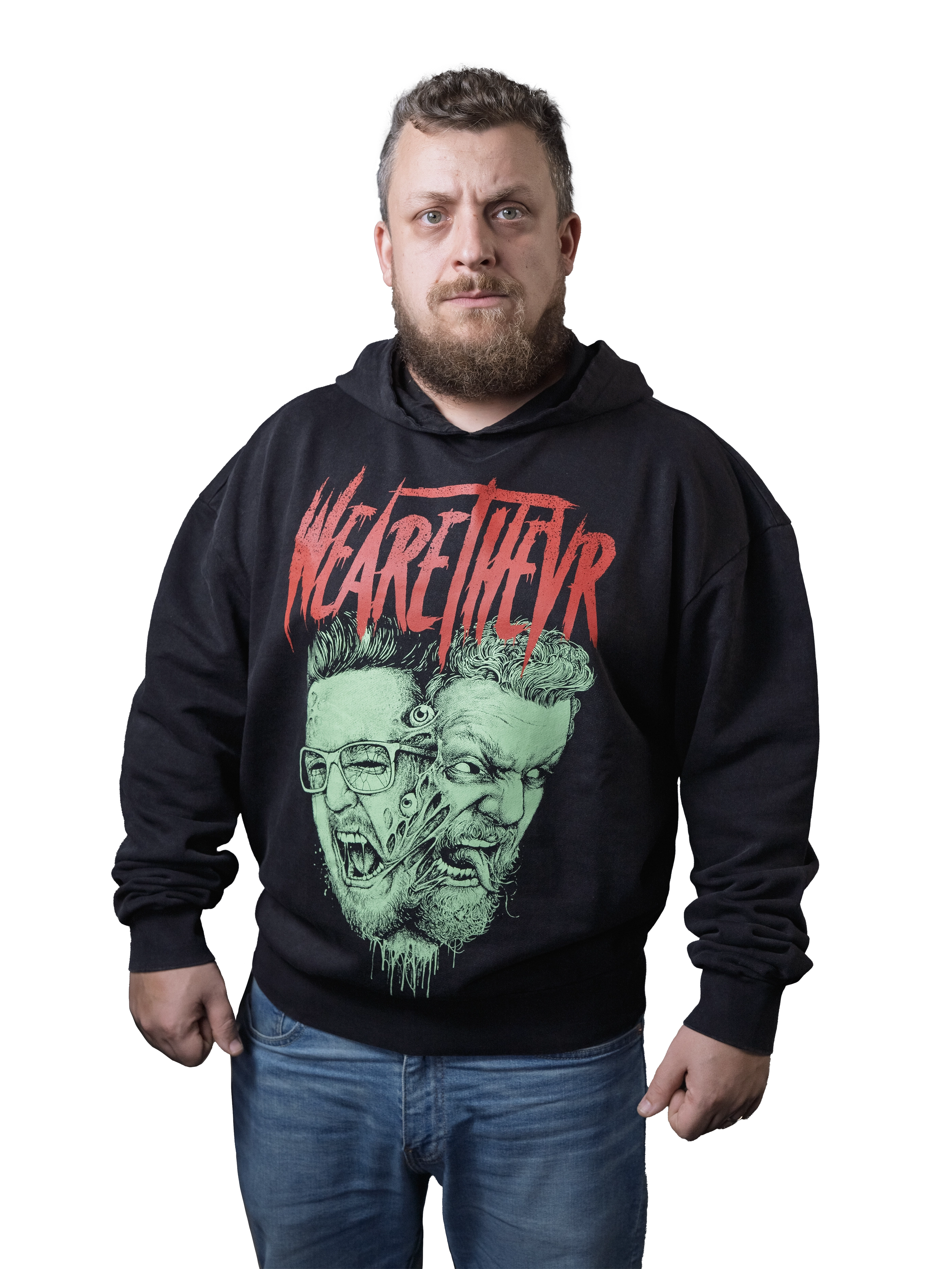 WeAreTheVR x Rob Borbas | Horror férfi oversized pulóver