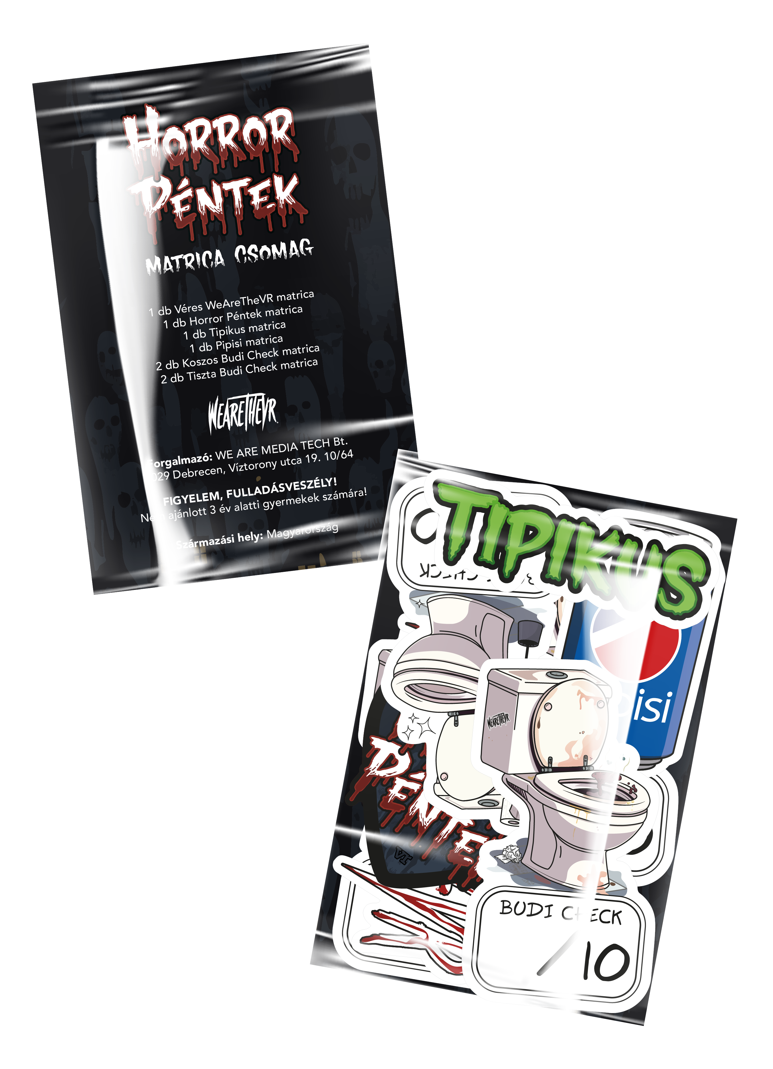 Horror Péntek Matrica Csomag